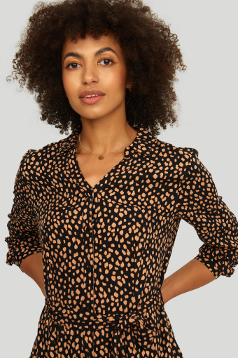 Wiskozowa szmizjerka z nadrukiem Wiskozowa szmizjerka z nadrukiem