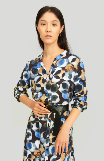 Wiskozowa szmizjerka z nadrukiem