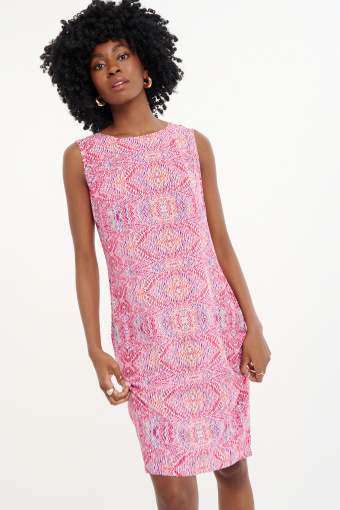 Prosta sukienka z nadrukiem