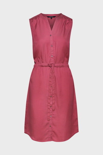 Sukienka z lyocell'u z wiązaniem w pasie