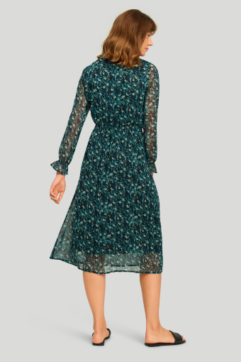 Szyfonowa sukienka z nadrukiem