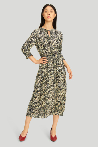 Szyfonowa sukienka z nadrukiem