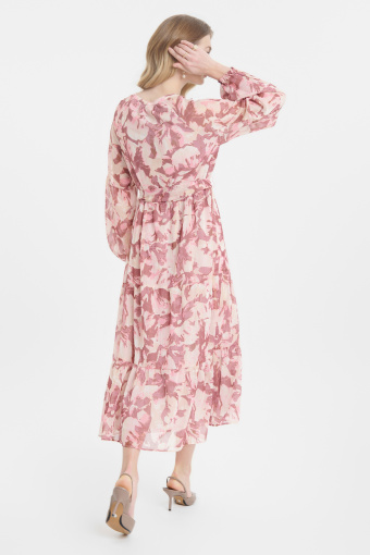 Sukienka w kwiaty midi