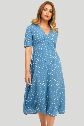 Wiskozowa sukienka z nadrukiem