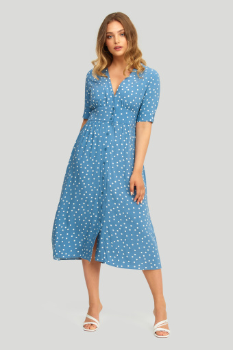 Wiskozowa sukienka z nadrukiem