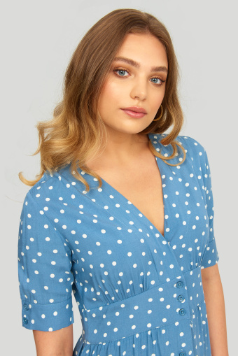 Wiskozowa sukienka z nadrukiem