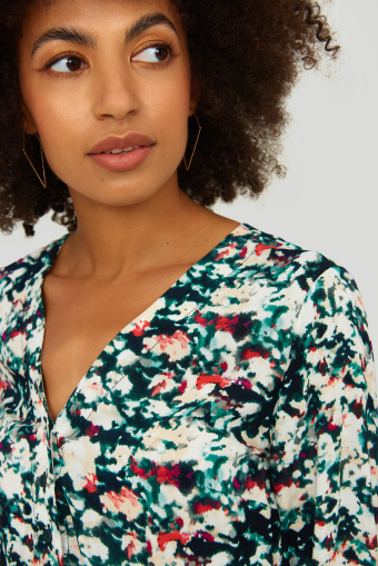 Wiskozowa sukienka z nadrukiem