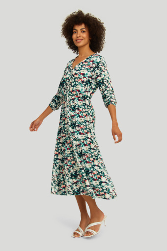 Wiskozowa sukienka z nadrukiem