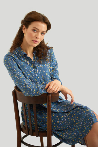 Wiskozowa sukienka z nadrukiem