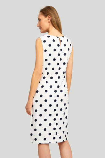 Lniana sukienka z nadrukiem