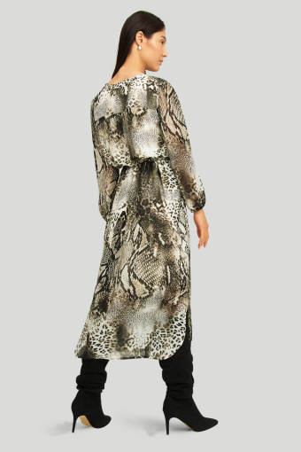 Szyfonowa szmizjerka ze zwierzęcym nadrukiem