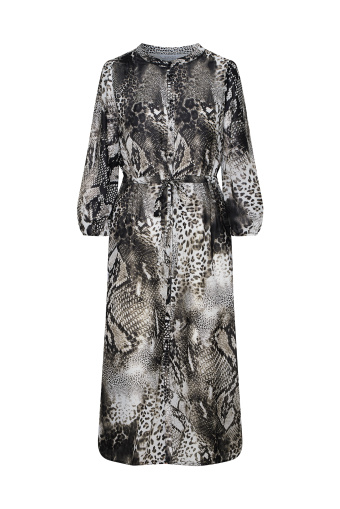 Szyfonowa szmizjerka ze zwierzęcym nadrukiem