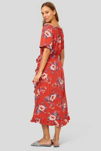 Wiskozowa sukienka z nadrukiem