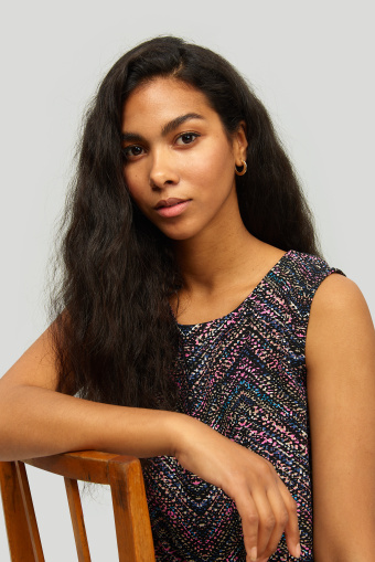 Wiskozowa sukienka z nadrukiem