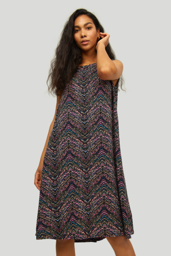 Wiskozowa sukienka z nadrukiem