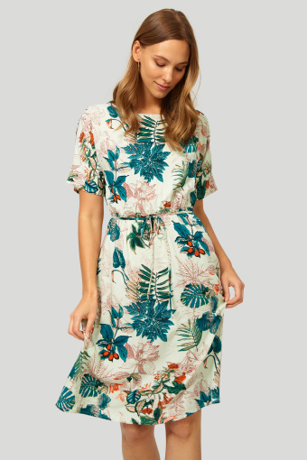 Wiskozowa sukienka z nadrukiem Wiskozowa sukienka z nadrukiem