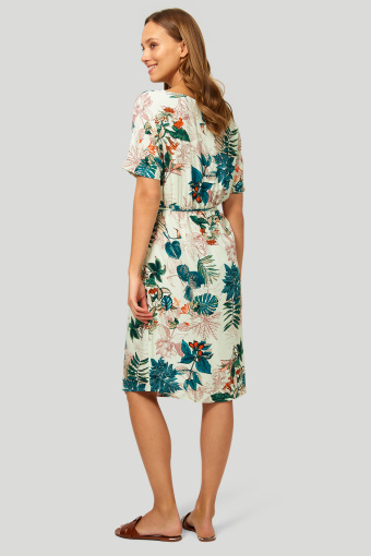 Wiskozowa sukienka z nadrukiem Wiskozowa sukienka z nadrukiem