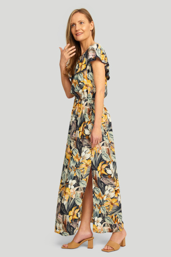 Wiskozowa sukienka z nadrukiem