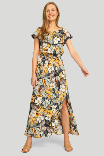 Wiskozowa sukienka z nadrukiem