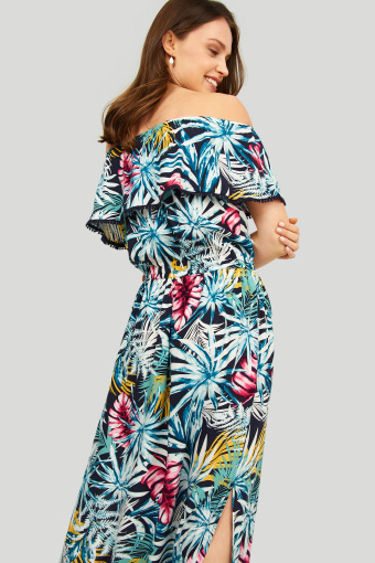 Wiskozowa sukienka z nadrukiem