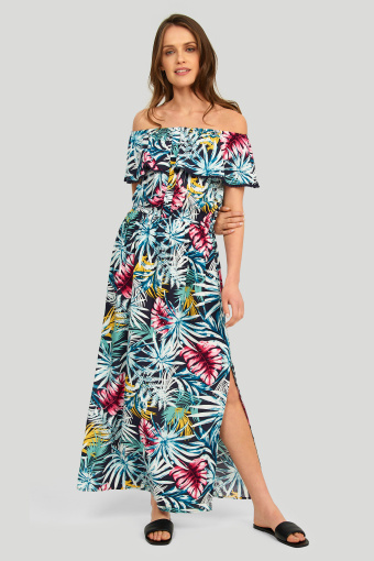 Wiskozowa sukienka z nadrukiem