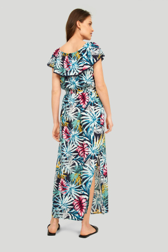 Wiskozowa sukienka z nadrukiem