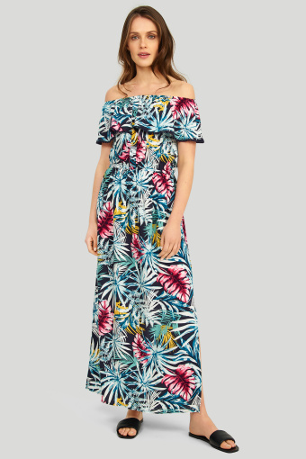 Wiskozowa sukienka z nadrukiem