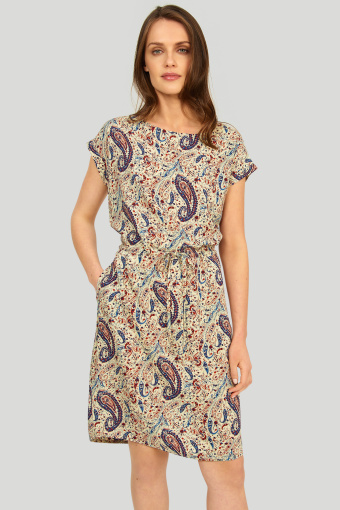 Wiskozowa sukienka z nadrukiem