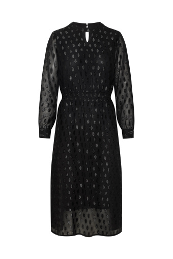 Elegancka, szyfonowa sukienka z połyskującą nitką