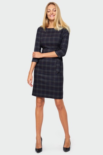 Sukienka ołówkowa w kratę