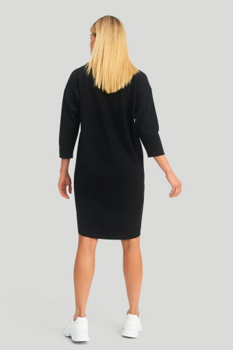 Dzianinowa sukienka z dodatkiem włókien ekologicznych