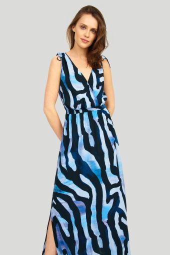 Wiskozowa sukienka z nadrukiem