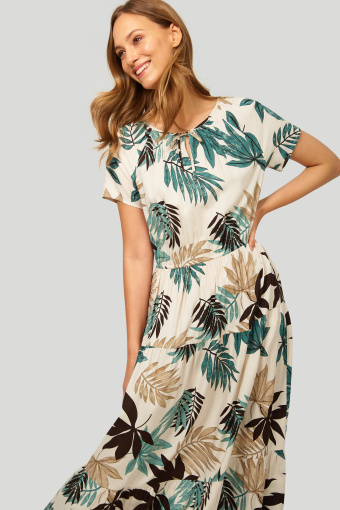Wiskozowa sukienka z nadrukiem