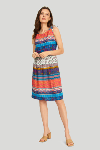 Wiskozowa sukienka z nadrukiem