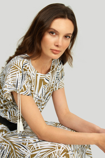 Wiskozowa sukienka z nadrukiem