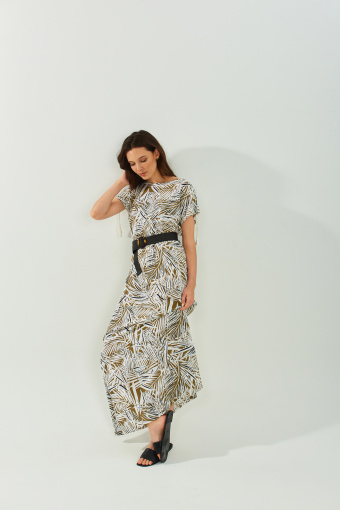 Wiskozowa sukienka z nadrukiem