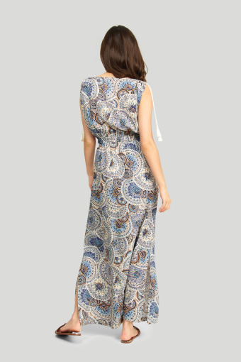 Wiskozowa sukienka z nadrukiem