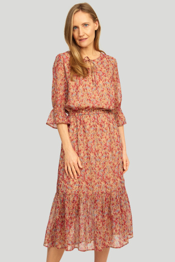 Elegancka sukienka z nadrukiem