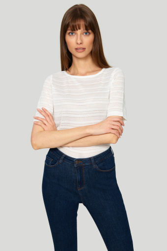 Żakardowy sweter z połyskującą nitką Żakardowy sweter z połyskującą nitką