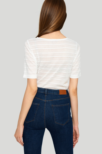 Żakardowy sweter z połyskującą nitką Żakardowy sweter z połyskującą nitką