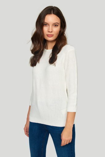 Sweter ze strukturalnym splotem