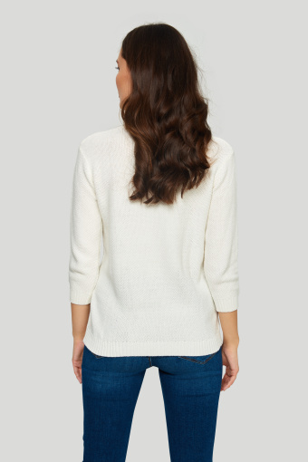 Sweter ze strukturalnym splotem
