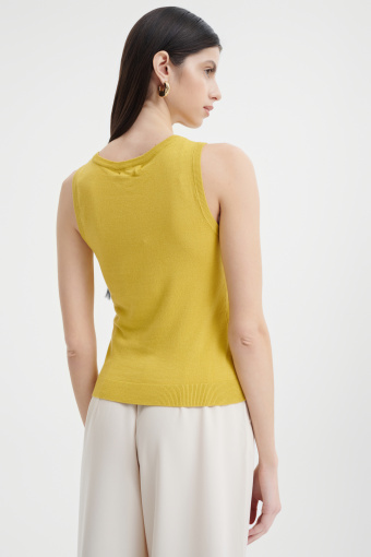 Swetrowy top na ramiączkach 