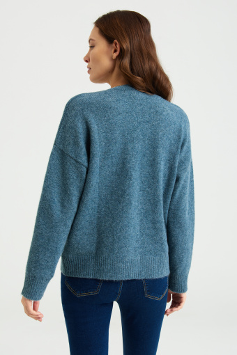 Luźny, miękki zapinany kardigan Luźny, miękki zapinany kardigan