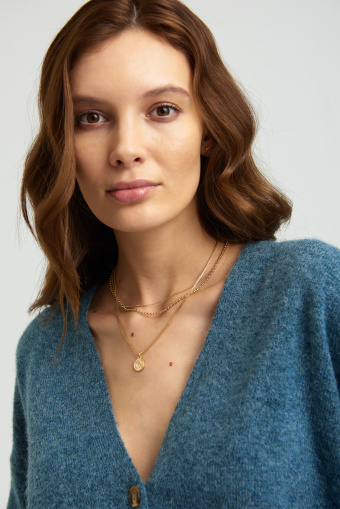 Luźny, miękki zapinany kardigan Luźny, miękki zapinany kardigan