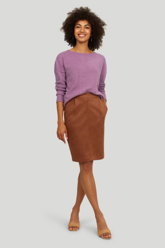 Sweter o luźym kroju, z miękkiej dzianiny Sweter o luźym kroju, z miękkiej dzianiny