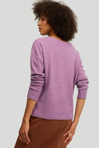 Sweter o luźym kroju, z miękkiej dzianiny Sweter o luźym kroju, z miękkiej dzianiny