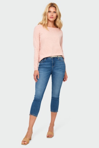 Sweter o luźnym kroju z troczkiem na dole Sweter o luźnym kroju z troczkiem na dole