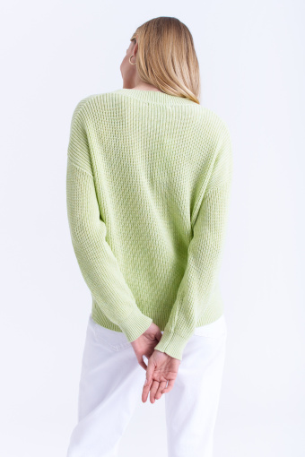 Bawełniany kardigan pastelowa zieleń