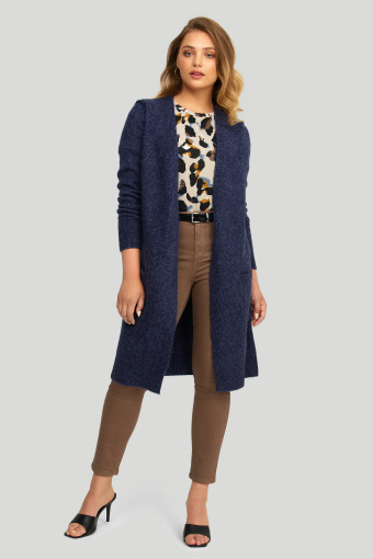 Klasyczny, długi kardigan